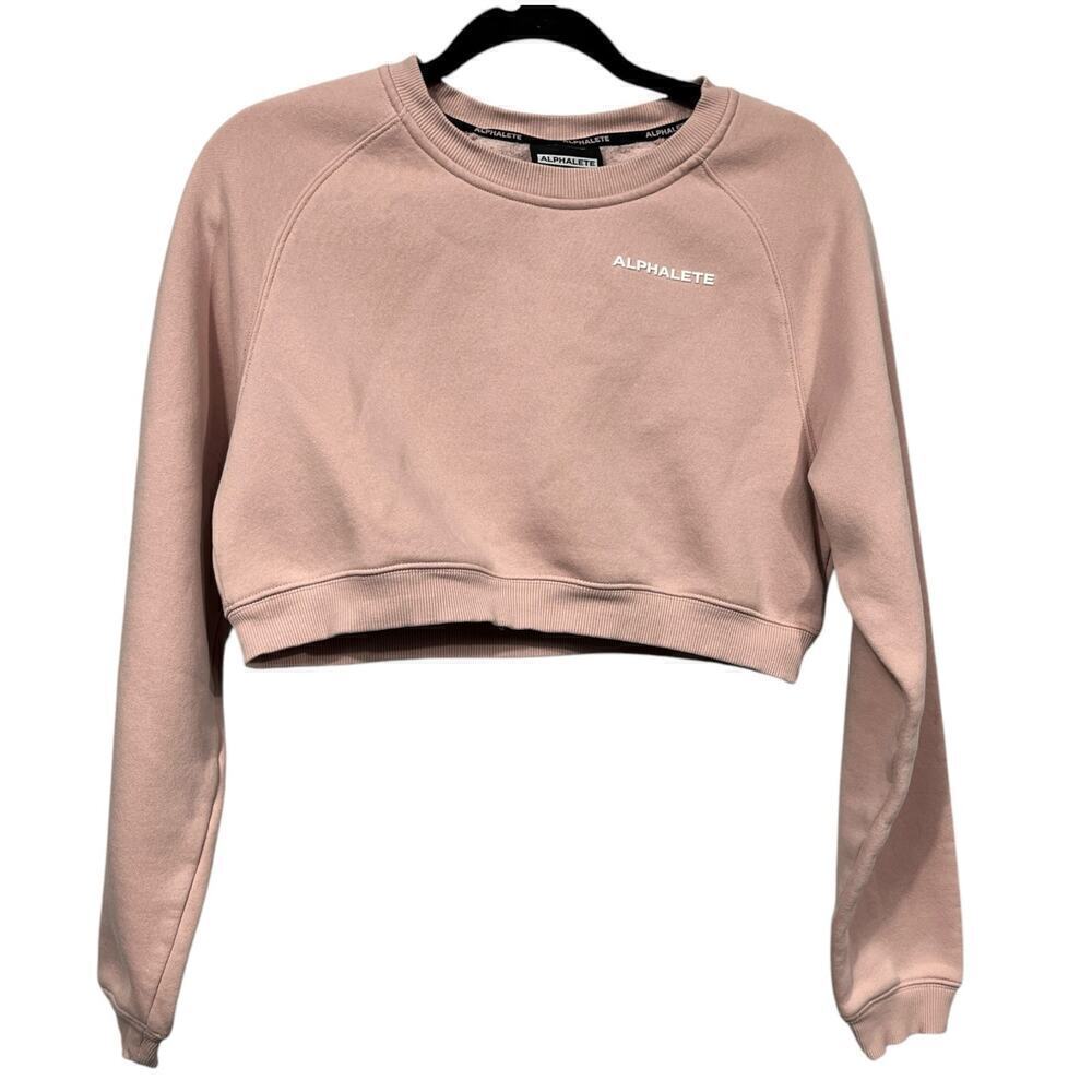 Alphalete Women’s Crewneck Crop Long Sleeve Sweater / Size-Small